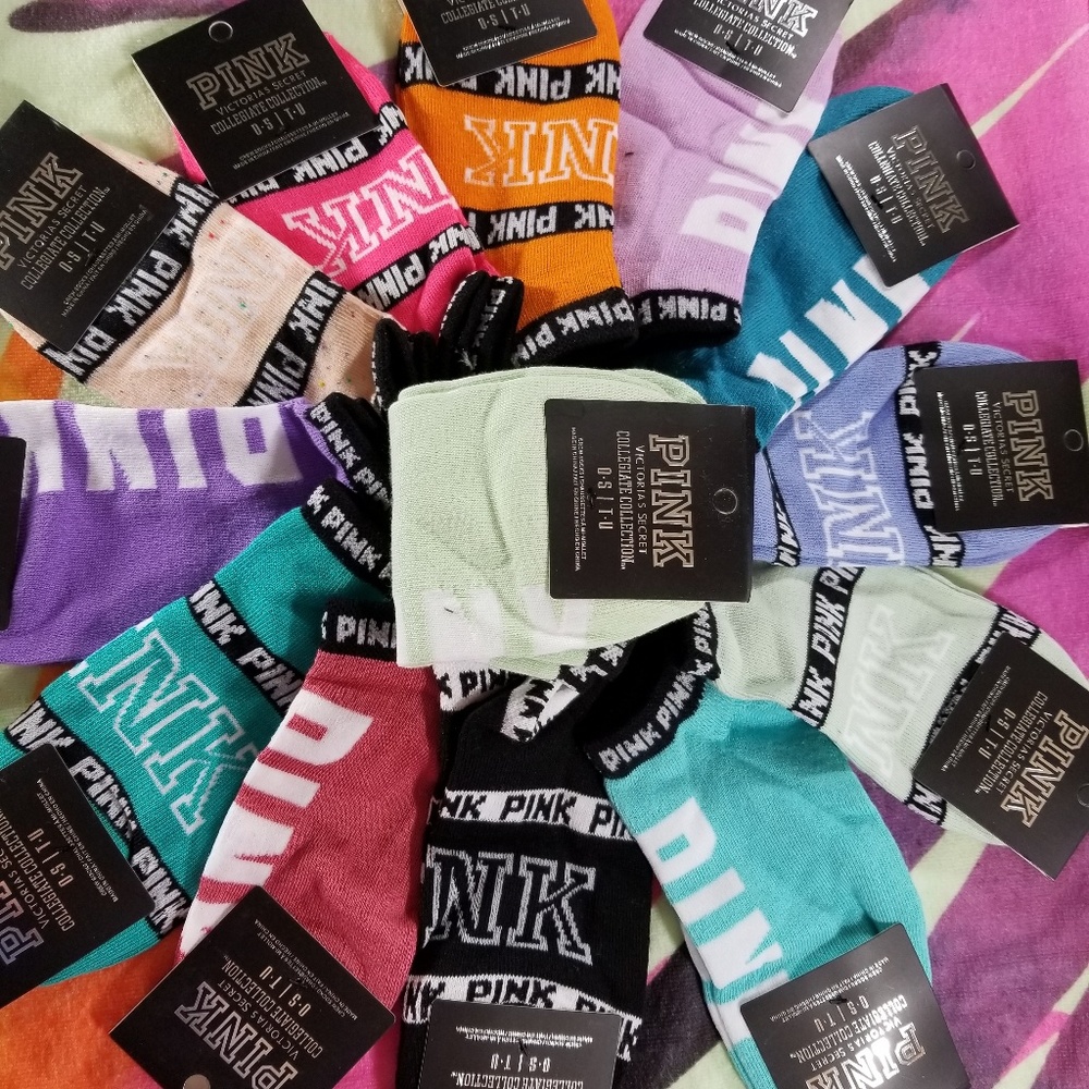 12 Pairs of VS PINK Socks